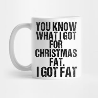 Funny Christmas Dinner Eating Eat Obese Fat Overweigt Gift Mug